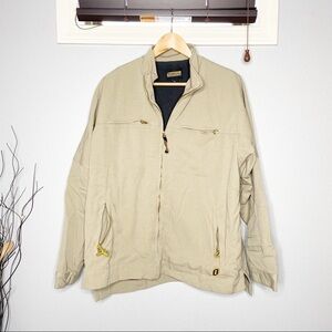 Ironclad fleece lined canvas work jacket zip XL